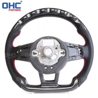 Volant à LED Ohc Motor pour Volkswagen VW Golf 7 Golf7 Mk7 GTI 7 R Golf 7 R DSG en Fibre de Carbone
