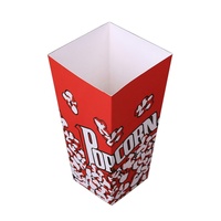 Boîtes à Popcorn en Carton Blanc Jetables et Recyclables en Gros, avec Laminage Brillant, Estampage à Chaud Doré, Taille Personnalisée, Auto-adhésives