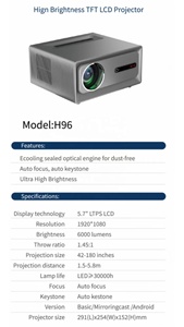 2025 Đổi Mới Thông Minh Rạp Hát Tại Nhà Chiếu 1080P Wifi Streaming Làm Việc Hoàn Hảo Từ Gia Đình Vui Vẻ <span class=keywords><strong>LCD</strong></span> Video Chiếu - Product Image 6