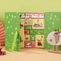 Coffrets Cadeaux de Noël Personnalisés en Papier de Luxe avec Effet Surprise, Grand Ensemble d'Emballage de Rangement de Noël, Boîte Calendrier de l'Avent