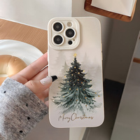 Coque de téléphone motif étoile en encre lavée pour Noël, compatible iPhone 17 Air 16 15 14 13 Pro Max, en TPU souple antichoc, vente en gros