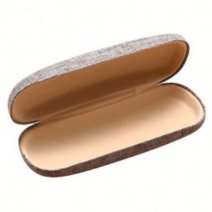 Étui rigide de grande taille en tissu de lin pour protéger les lunettes, porte-lunettes de voyage pour hommes et femmes, lunettes de soleil UV unisexes, cadeau - Product Image 2