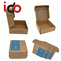 Boîte d'Expédition en Carton Ondulé Personnalisée en Gros, Boîte Pliante de Type Avion pour Cosmétiques, Boîtes d'Emballage Ondulé Canne A, B, E