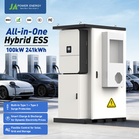 Armoire de batterie commerciale étanche IP65 JApower 100kW 241kWh pour onduleur hybride Deye, stockage d'énergie LiFePO4 haute tension