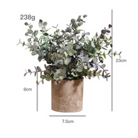 Plante Artificielle PT003-1 avec Pots Décoration de Bureau Mini Plante en Pot Bureau Faux Artificielle En Plastique Mariage Carton Herbe