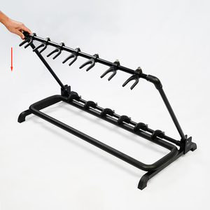 Guitto GGS-11 멀티 로우 세븐 로우 접이식 기타 베이스 스탠드 다중 포지션 플로어 스탠드 - Product Image 1
