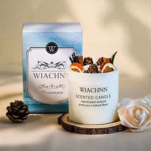 เทียนหอมถั่วเหลืองในโถแก้วตกแต่งบ้าน สำหรับวันพ่อ กลิ่นกาแฟและนม ทำมือสไตล์พ่อค้าขาย โดยช่างฝีมือผู้เชี่ยวชาญด้านการตกแต่งบ้าน - Product Image 2