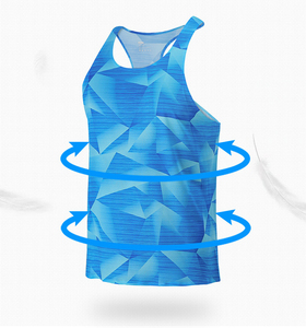 Débardeur Homme 100% Polyester Tricoté Uni Anti-Boulochage Respirant pour Marathon avec Impression par Sublimation - Product Image 5