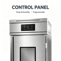 Armoire de fermentation réfrigérée professionnelle en acier inoxydable pour 18 à 36 plateaux