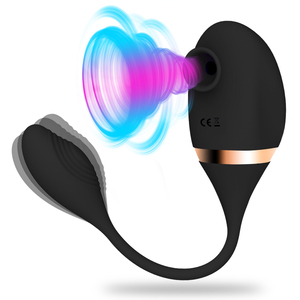 Boîte personnalisée gratuite-Vibrateur de clitoris puissant pour femmes Clitoris mamelons ventouse stimulateur vibrant amour oeuf masturbateurs jouets sexuels - Product Image 1