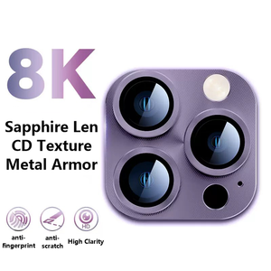 Protectores de lente de cámara de armadura metálica para <span class=keywords><strong>iPhone</strong></span> 17 16PROMAX 15, fácil instalación, aleación de aluminio, vidrio templado 3D, para <span class=keywords><strong>iPhone</strong></span> 14 13 - Product Image 3