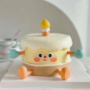 Cute Cake Decorations Creative Birthday Candle With Smile Face And Little Feet For Kids Party Decor Handmade - Product Image 1