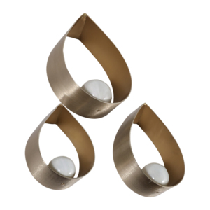 Sculture da parete in metallo a forma di goccia per decorazioni per la casa, camera da letto, soggiorno, bagno, decorazioni d'accento - Product Image 2