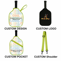 Bolsa Personalizada para Raqueta de Pickleball con Cubierta Completa, Impresión en Toda la Superficie y Ribetes, para Programas de Regalos para Jugadores, Fabricación Personalizada