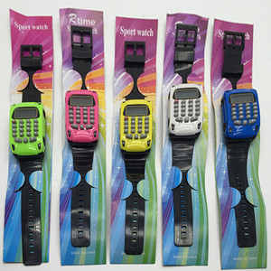 Electronic Kids Watch Calculator With Black Strap Unisex Toy Watch Made In China - Product Image 1