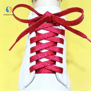 Lacets plats à paillettes métalliques, lacets de chaussures brillants colorés or et argent pour baskets, chaussures décontractées, accessoires de chaussures DIY - Product Image 6