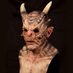 Maschera in Latex di Halloween, Costume da Re Demone/Diavolo, Accessorio Horror CH-A086 Personalizzabile - Product Image 4