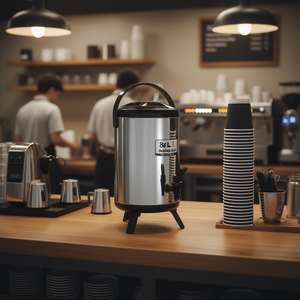 Verseuse isotherme en acier inoxydable 8L pour thé, café, jus, eau – Qualité professionnelle - Product Image 2