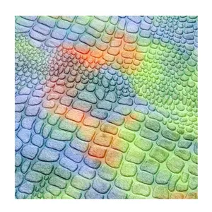 tie die embossed short pile plush fabric for dinosaur toys