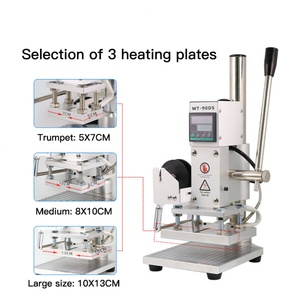 Manual Bronzing Machine for <b>Leather</b> Paper Plastic Wood Pvc Card Hot Foil Stamping Machine - Product Image 2