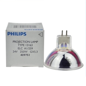 Philips 13163 250W gx5.3 24V <span class=keywords><strong>Halogen</strong></span> cốc đèn thủy tinh Thạch Anh đặc điểm kỹ thuật cho kính hiển vi ứng dụng nguồn ánh sáng - Product Image 1