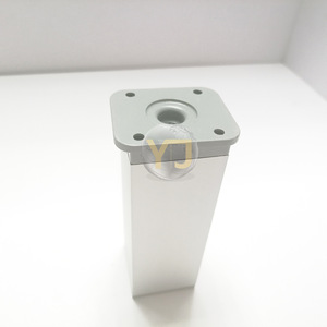 Colonne de support cylindrique en alliage d'aluminium 80MM 100MM 120MM 150MM pour meuble de salle de bain, vasque, argent, durable - Product Image 4