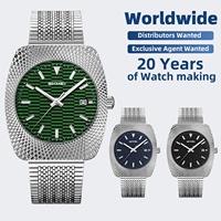 Reloj de Cuarzo para Hombre SKMEI 9417, de Fábrica al por Mayor, OEM, Personalizado, de Lujo, de Alta Gama, con Correa de Acero Inoxidable, Caja Tipo Nido de Pájaro, Resistente al Agua