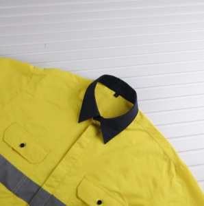 Usine personnalisé <span class=keywords><strong>jaune</strong></span> hommes <span class=keywords><strong>surchemise</strong></span> vestes en gros 100% Nylon vêtements de travail à manches longues mode décontracté extérieur chemise veste - Product Image 3