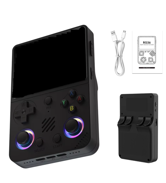 S Classic RG36 Pro Handheld Game Console 3.5'' HD Mini Retro Game Machine 3000mAh Linux Game Players WiFi 15000 Built-in Games