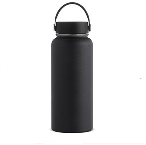 Termo de acero inoxidable de boca ancha Botella de agua de bebida deportiva personalizada al vacío con aislamiento de doble pared - Product Image 1