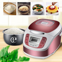 Autocuiseur Électrique OEM 4,1-5L avec Minuteur Numérique, Boîtier en Acier Inoxydable, Design Carré, Fonction Maintien au Chaud et Spatule