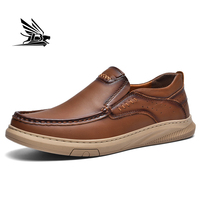 Chaussures en cuir de haute qualité pour hommes, chaussures en cuir de vache véritable, bottes plates habillées, utilisation en hiver et au printemps, profil bas, bureau