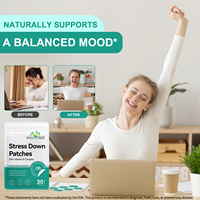 SOLOTREE Patchs Anti-Stress Ronds – Sachet de 30 Patchs avec Complexe de Vitamine B pour le Stress et l'Équilibre Émotionnel – Complément de Soin Corporel