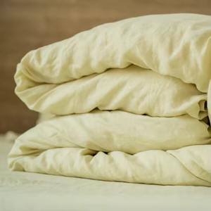 ชุดเครื่องนอนผ้าลินิน 100% คุณภาพดี ดีไซน์เรียบหรู สำหรับโรงแรม ฤดูใบไม้ร่วง ขายส่ง ผ้านวม 100TC - Product Image 5