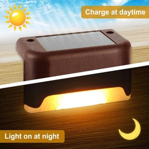 Luces Solares para Exteriores, Lámparas Solares Impermeables para Escaleras, Luces Nocturnas para Jardín, Lámpara LED para Camino de Jardín - Product Image 2