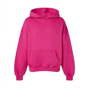 Sudadera con Capucha Verde para Hombre, Corte Regular, Color Sólido, Informal, con Bolsillo Canguro, 100% Algodón, Tejido de Felpa, Personalizable - Product Image 1