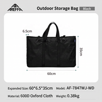 Sac de rangement extérieur Areffa pour le camping, organisateur d'accessoires durable en tissu Oxford, sac de pique-nique, équipement de camping, grande capacité, résistant à l'usure