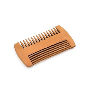 Peigne à cheveux en bois de poirier naturel pour usage domestique, peigne à barbe en bois et peigne à poux - Product Image 1