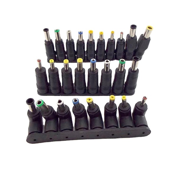 Universal 5.5mmx2.1mm DC Female to Male Plug AC Power Supply Tips Connector Kits for Laptop Charger Adapter Tip
