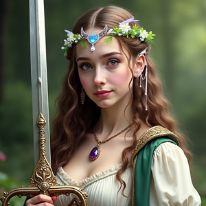 Handmade mê hoặc rừng lá trăng rừng Tiara ELF elven Mũ sắt Cổ Tích Vương miện elvish vương miện với cành trăng rồng - Product Image 1