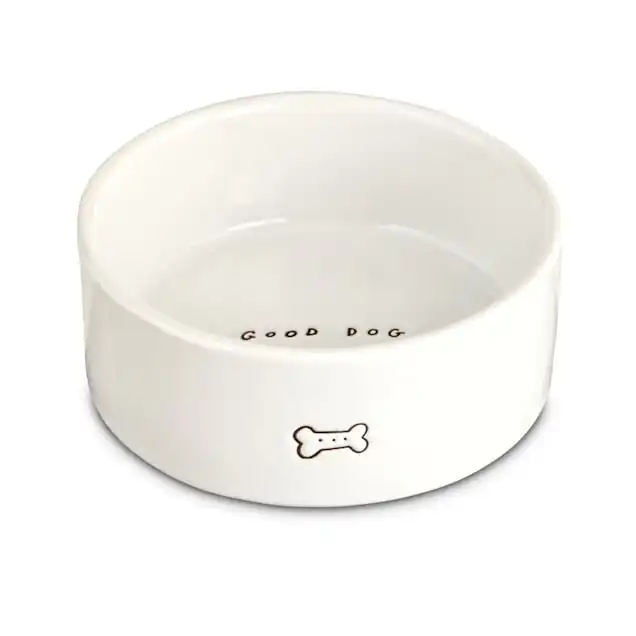 Sevimli yuvarlak eko seramik pet köpek besleyici tedarikçisi porselen kedi köpek kase için hayvan mama kabı