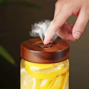 YOLOWE HOME Contenedor de decapado de vidrio Tarro de chucrut de vidrio reutilizable Tarro de vidrio <span class=keywords><strong>Fido</strong></span> para chucrut casero - Product Image 2