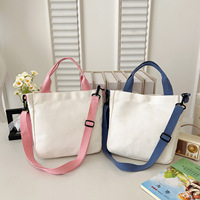 Sac fourre-tout en toile de petite taille, couleur unie, multifonctionnel, avec logo personnalisable, motif personnalisé, nouvelle arrivée, avec bandoulière réglable
