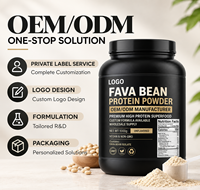 Fabricant professionnel OEM ODM de poudre de protéines végétales de fava, formule personnalisée de superaliment riche en protéines pour adultes de qualité supérieure