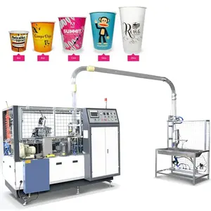 80-100pcs/min High Speed Paper Cup Machine 2-Layer Coffee Disposable Automatic Paper Cone Cake Cup Making Machine