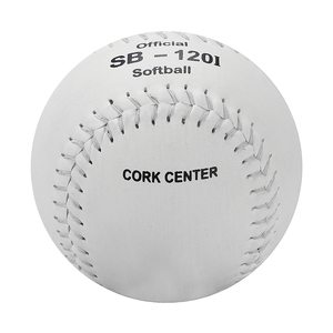 Palla da Softball <span class=keywords><strong>Tamanaco</strong></span> SB-120I in Pelle Spaccata Bianca da 12 Pollici con Anima in Sughero per Allenamento, Vendita all'Ingrosso - Product Image 4