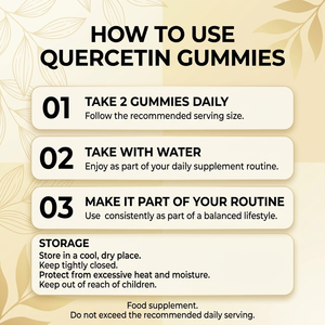 Gomitas de Quercetina OEM ODM 250mg 60 Unidades a Granel Marca Privada - Product Image 3