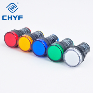 Chyf Ad22 Loạt 22Mm LED Nhựa Chỉ Số Đèn Push Button Thiết Bị Chuyển Mạch Pilot Ánh Sáng Chỉ Số Tín Hiệu Cho 12V 24V 110V 220V 380V - Product Image 1