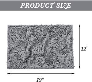 Alfombra de Baño Lavable, Antideslizante, de PVC, Felpa, de Microfibra, Absorbente, de Lujo - Product Image 3