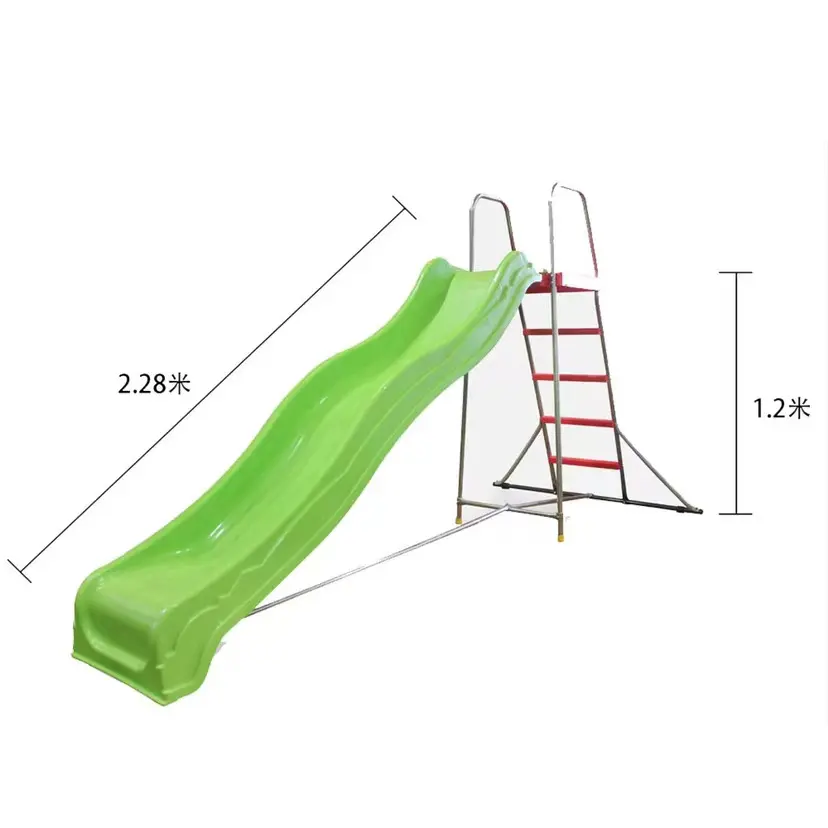 Baby Slide Hot Sale Playground 3 In 1 Digabungkan dengan Ayunan dan Plastik Basket UNTUK Baby Slides Playground Home Playground